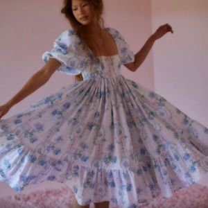 Selkie Le Belle Etoile Cotton French Puff Dress XS